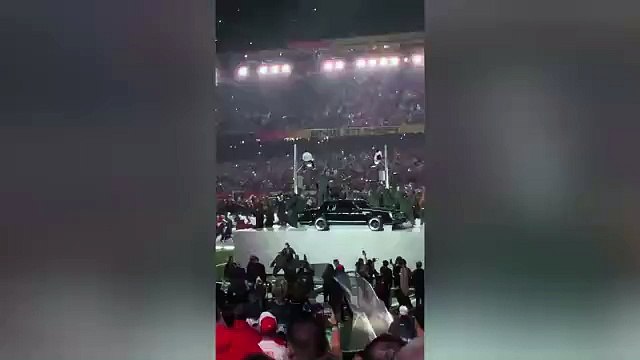 Watch: Kendrick Lamar’s Super Bowl halftime show interrupted by Palestine protester