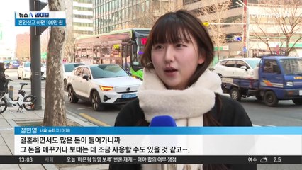 올해 서울서 혼인신고한 부부, 100만 원 받는다