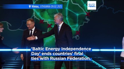 Zelenskyy congratulates Baltic countries as they disconnect from Soviet-era power grid