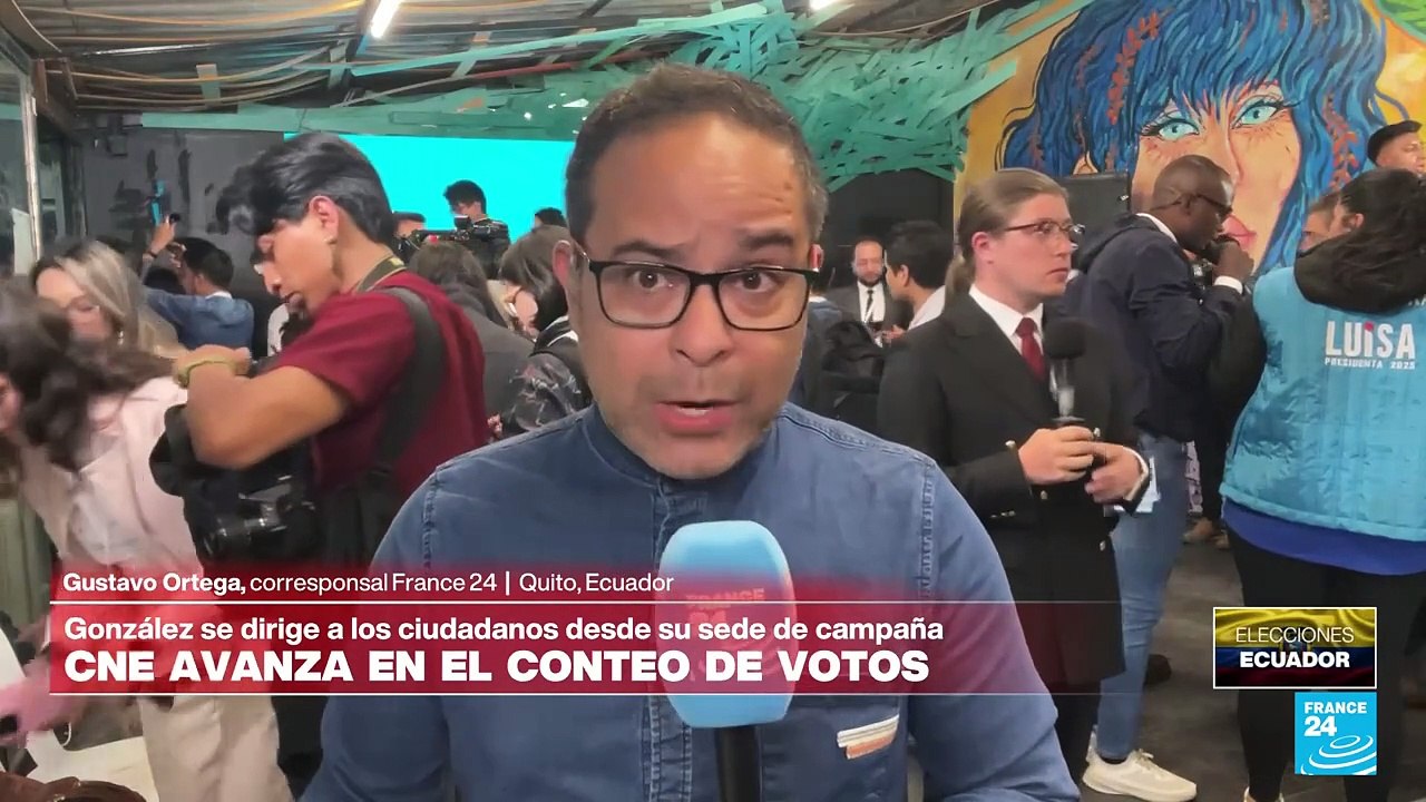 Informe desde Quito: Luisa González da un discurso triunfal tras los comicios en Ecuador