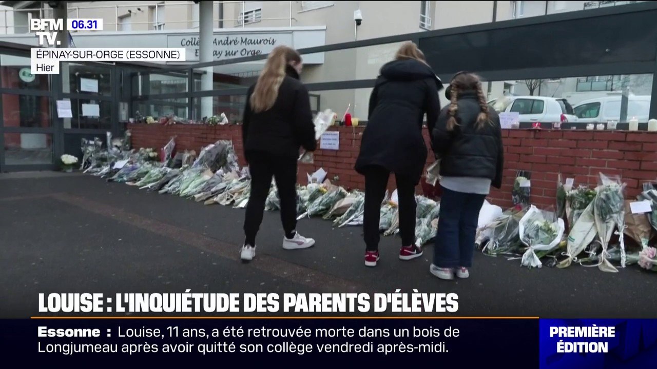 "Il y a beaucoup d'angoisse": L'inquiétude des parents d'élèves après le meurtre de Louise à Épinay-sur-Orge