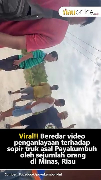 Viral!! Beredar video penganiayaan terhadap sopir truk asal Payakumbuh oleh sejumlah orang di Minas, Riau