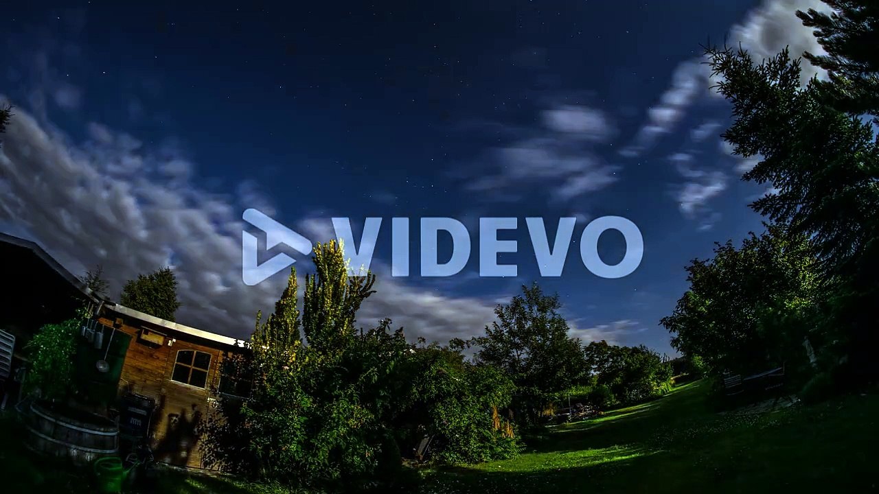 time lapse of starry sky at full moon