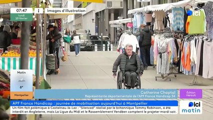 Catherine Chaptal, représentante d'APF France Handicap 34