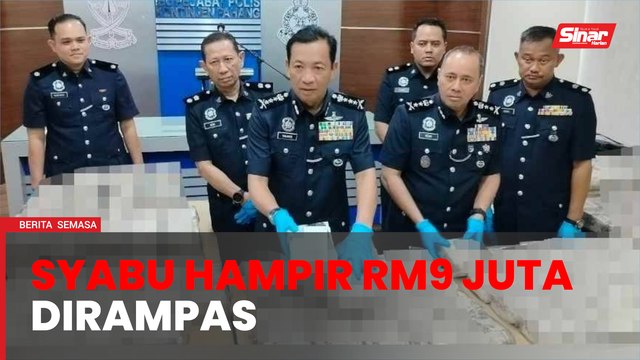 Kemalangan bongkar cubaan edar syabu bernilai hampir RM9 juta