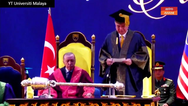 Erdogan terima Ijazah Kehormat Doktor Hubungan Antarabangsa