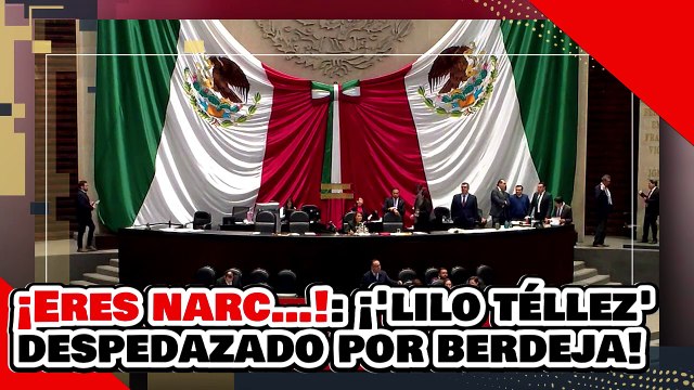 ¡ERES NARC…! ¡’LILO TÉLLEZ’ GERMÁN es DESPEDAZADO por BERDEJA por ATACAR a la PRESIDENTA CLAUDIA!