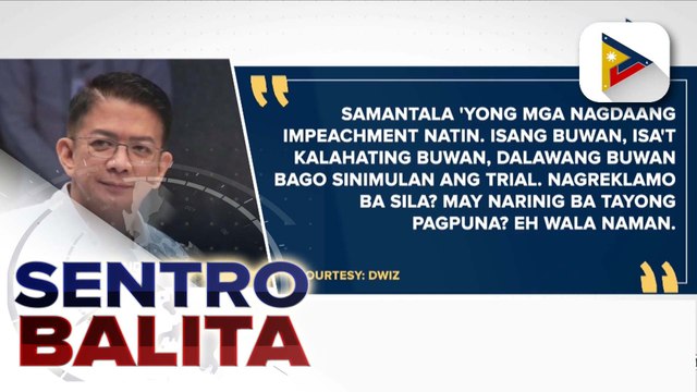 Sen. Pres Escudero, iginiit na Saligang Batas lang ang susundin sa impeachment trial ni VP Sara Duterte