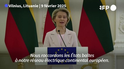 Von der Leyen salue le raccordement électrique des Baltes