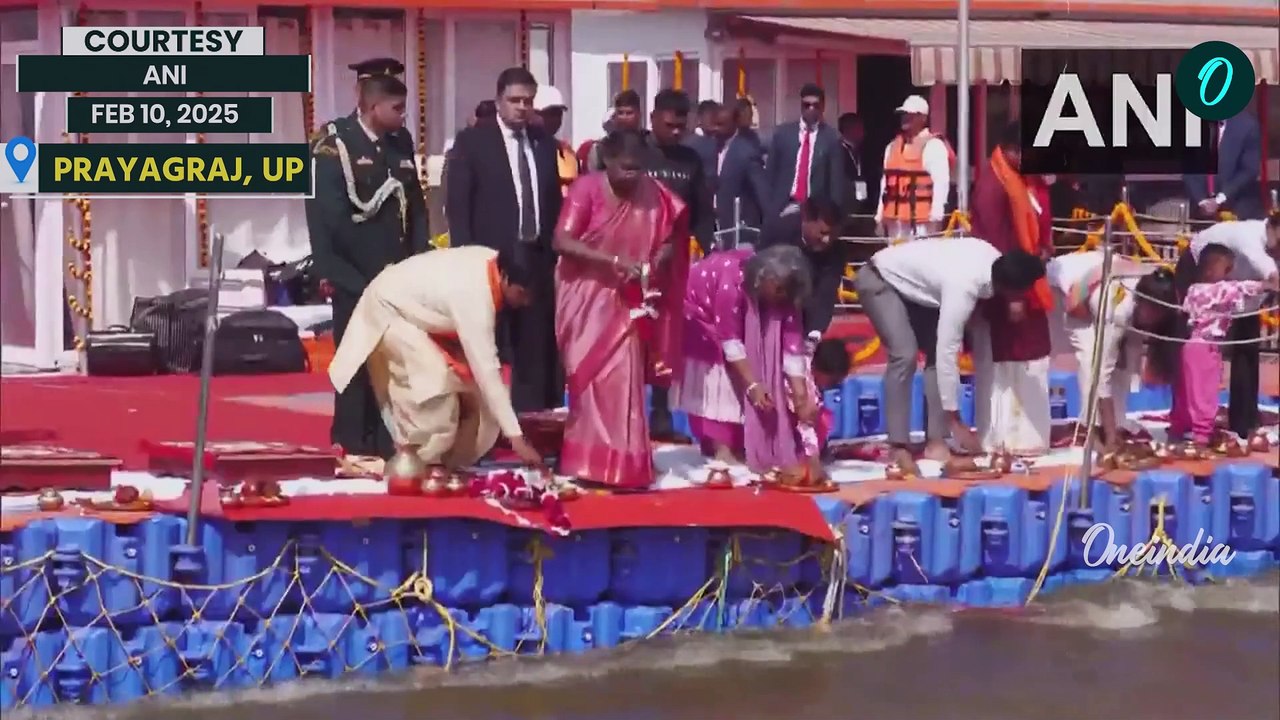 MahaKumbh 2025: President Droupadi Murmu Takes Holy Dip | Pilgrim Count Crosses 41 Crore