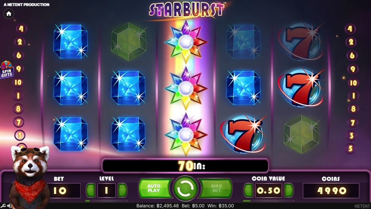 STARBURST l NETENT รีวิวเกมมาแรงค่ายใหม่