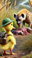 Ducklings help an injured lion cub and become friends 🐥