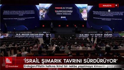 Cumhurbaşkanı Erdoğan: Gazze halkının sürme planının ciddiye alınır tarafı yok
