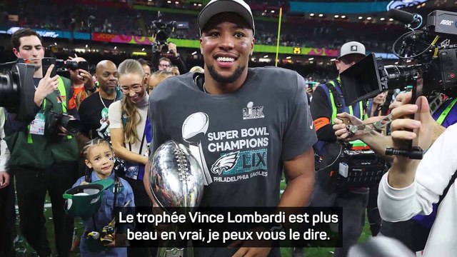 Super Bowl LIX - Saquon Barkley : Le trophée est plus beau que dans Madden
