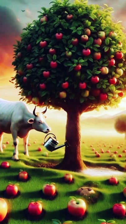 A story of hard working cow and bastard monkey