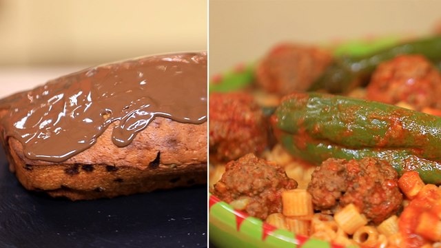 Pâtes sauce tomate, boulettes de viande - Koujinetna haka S4 - Ep 70