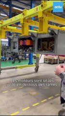 Construction des moteurs de la ligne C du métro