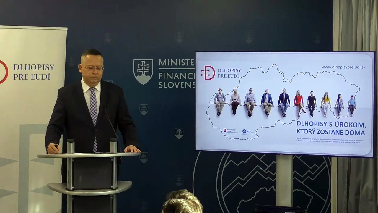 ZÁZNAM:Dlhopisy pre ľudí budú ponúkať ročný úrok 3 % a 3,3 %, predaj začne 3. marca