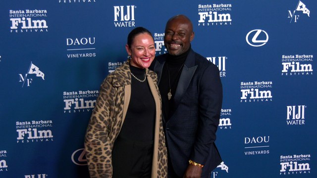 Lola Glaudini and Jimmy Jean-Louis 2025 SBIFF Virtuosos Award Red Carpet