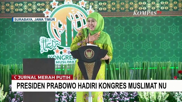 Khofifah di Kongres Muslimat NU, Kembali Tegaskan Dukungan untuk Pemerintahan Prabowo-Gibran
