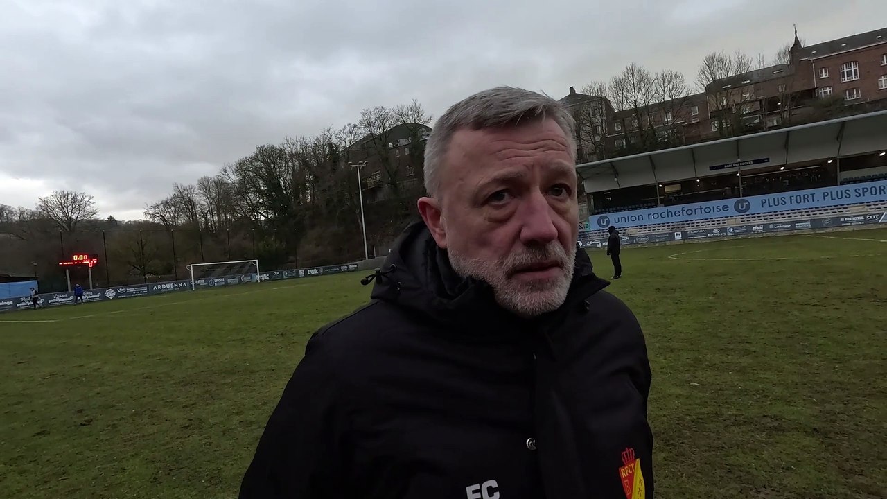 Francky Cieters après le match Rochefort - Tournai