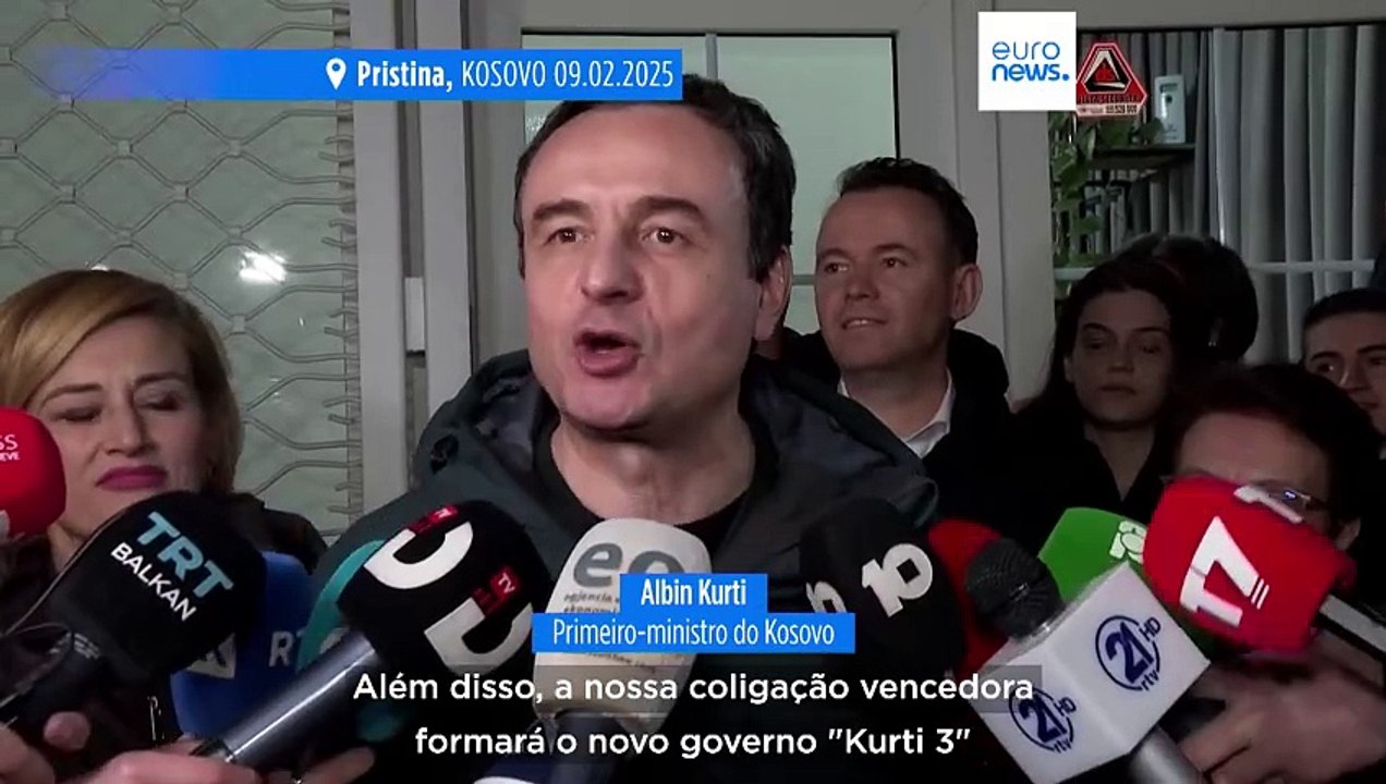 Legislativas no Kosovo: resultados preliminares dão liderança ao partido do primeiro-ministro Albin Kurti