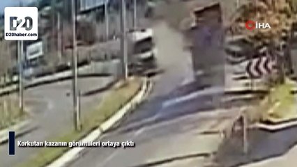 Korkutan kazanın görüntüleri ortaya çıktı