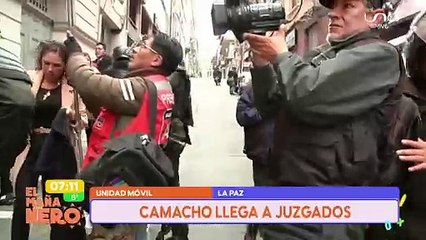 Camacho llega a juzgados