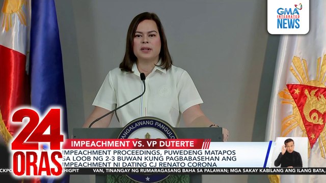 Kopya ng articles of impeachment, ibinigay na sa lahat ng senador; mga pirma ng kongresista sa impeachment complaint, beripikado na | 24 Oras