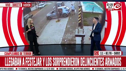 Morón: llegaban a festejar y les robaron