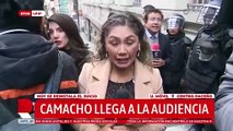 Camacho llega al tribunal de La Paz para el reinicio del juicio por la crisis de 2019