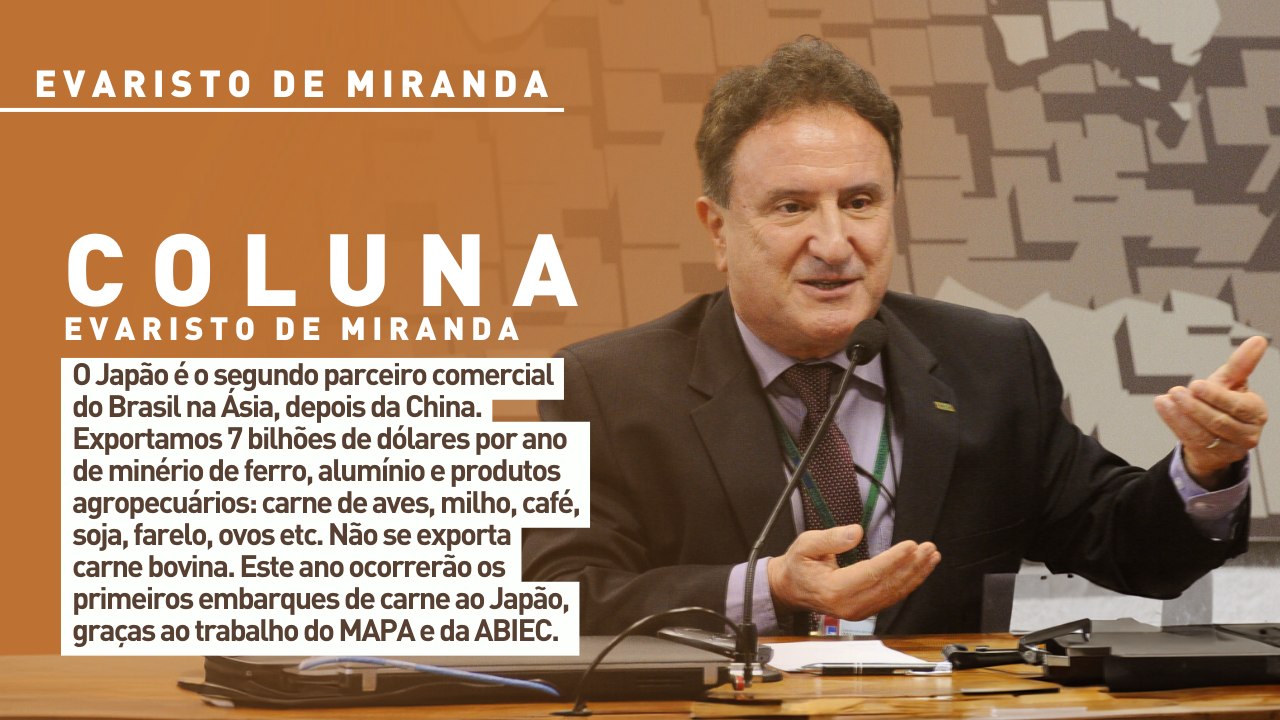O Japão é  o segundo parceiro comercial do Brasil na Ásia. Este ano ocorrerão os primeiros embarques de carne ao país, graças ao trabalho do MAPA e da ABIEC.