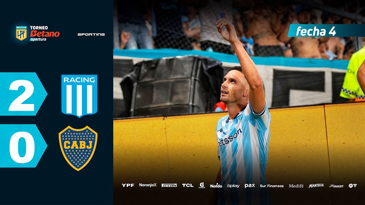 Racing vs Boca (2-0) | LPF Torneo Apertura 2025 | Fecha 4