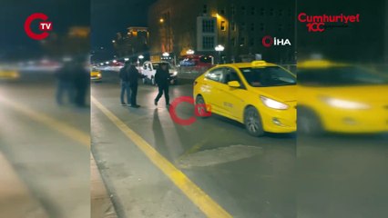 Ankara’da sokak ortasında dehşet: Taksileri durdurup şoförlere saldırdılar!