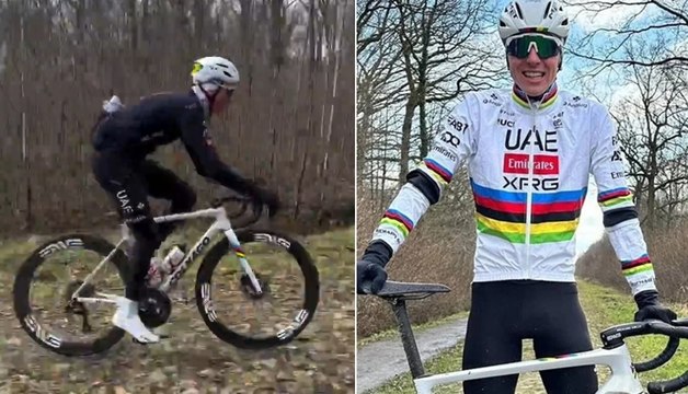 Cycling - Paris-Roubaix 2025 - Tadej Pogacar se teste sur la Trouée d'Arenberg... à deux mois de Paris-Roubaix
