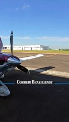 Avião faz pouso de barriga em Sorocaba