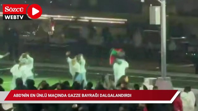 ABD'nin en ünlü maçında Gazze bayrağı dalgalandırdı, ömür boyu men edildi