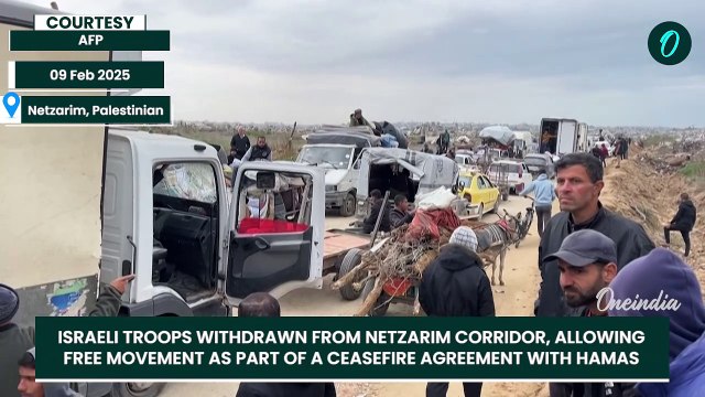 Gaza War: Long Traffic Lines at Netzarim Corridor: Israeli Troops Withdraw After 15 Months of War