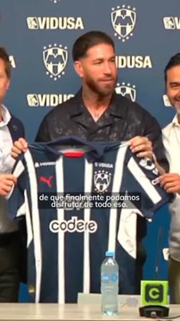 Sergio Ramos es presentado como nuevo jugador de Rayados de Monterrey