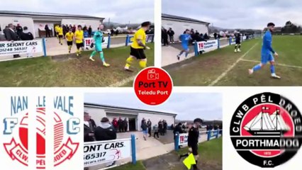 Behind the goal highlights of Porthmadog’s win at Nantlle Vale