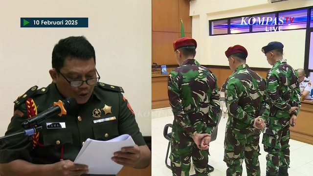 [FULL] Sidang Perdana Kasus Penembakan Bos Rental di Pengadilan Militer, Terdakwa Tak Ajukan Eksepsi