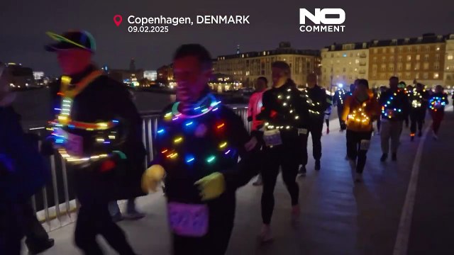 Danimarca, il festival Light Art Run di Copenaghen attira 1.300 corridori