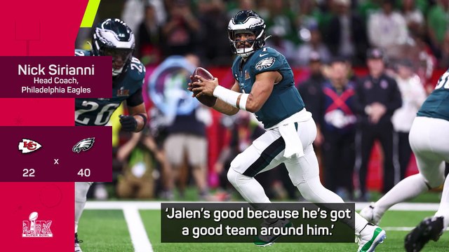 'Hurts knows how to win' - Sirianni on Super Bowl MVP