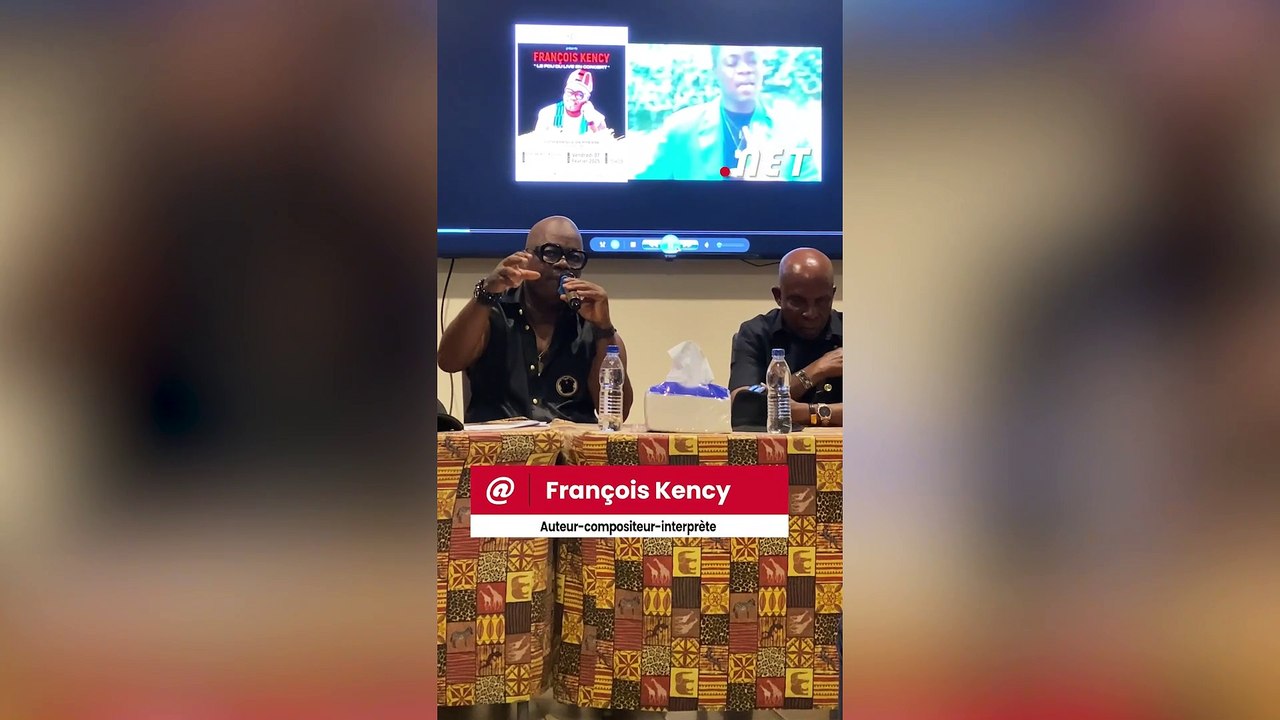 François Kency annonce son concert  "Cohésion" pour le 3 mai 2025 lors d’une conférence de presse.