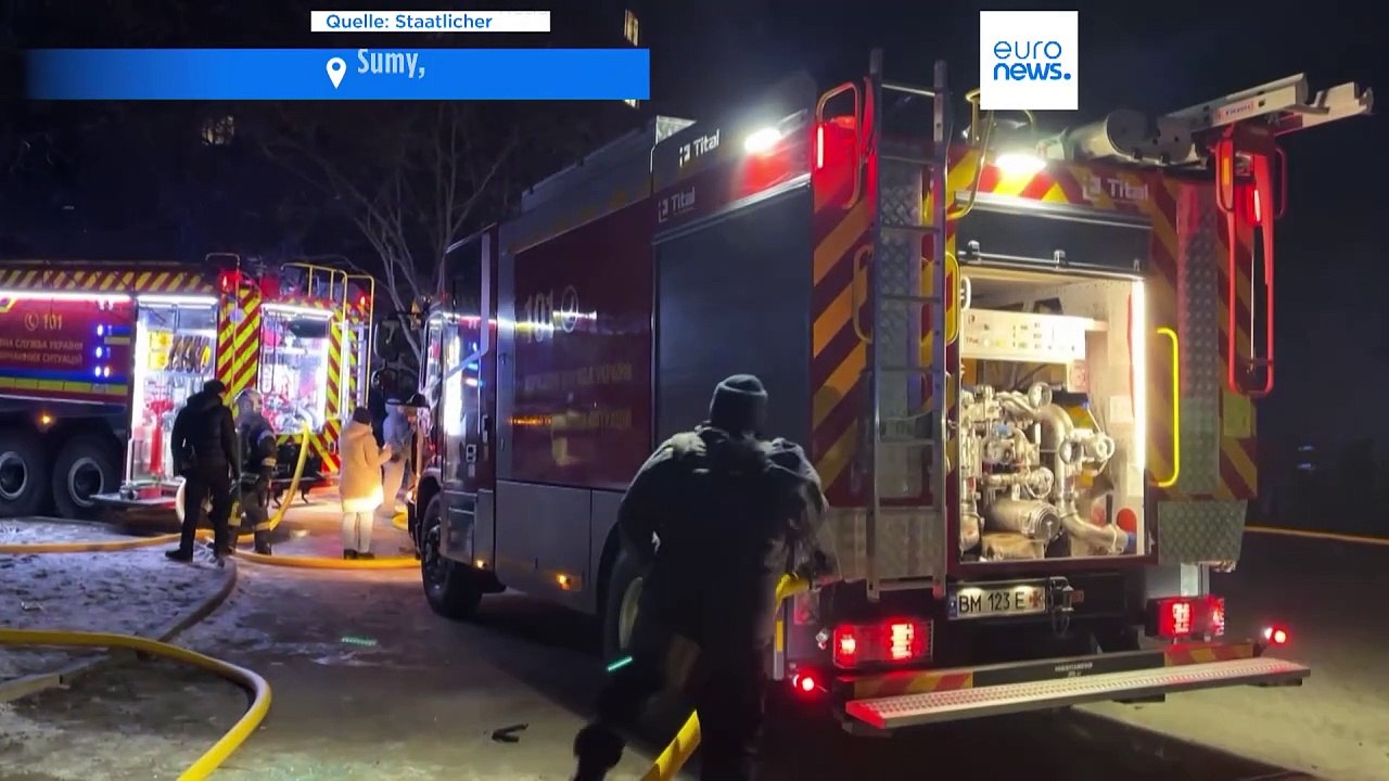 Nächtliche Welle von russischen Drohnenangriffen trifft mehrere ukrainische Städte