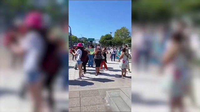 La protesta de los familiares de gendarmes hoy