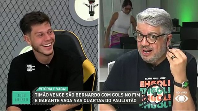 Zoeira Jogo Aberto: Heverton faz ‘denúncia’ e diz que Sgarbi sonhava ser corintiano