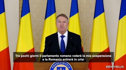 Il presidente della Romania si dimette: "Mai violata la Costituzione"