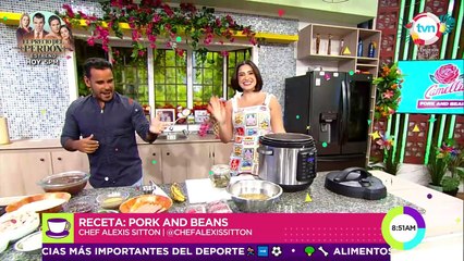 Hicimos unos deliciosos Pork and beans con Katleen Levy