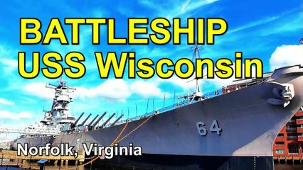 Exploring History On The Mighty Battleship USS Wisconsin - Iowa Class US Navy Ship